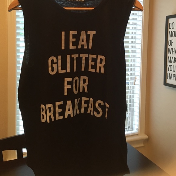 I eat glitter for breakfast tank
