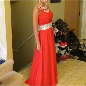 Red prom dress