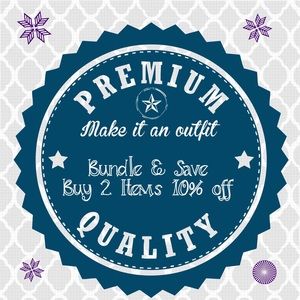 Bundle 2 items save 10% bundle more & save
