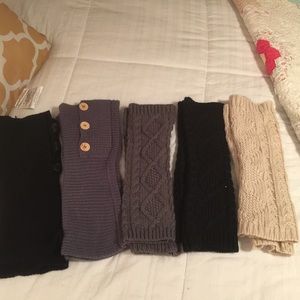 Lot of Leg Warmers/Boot Socks 5 pair total