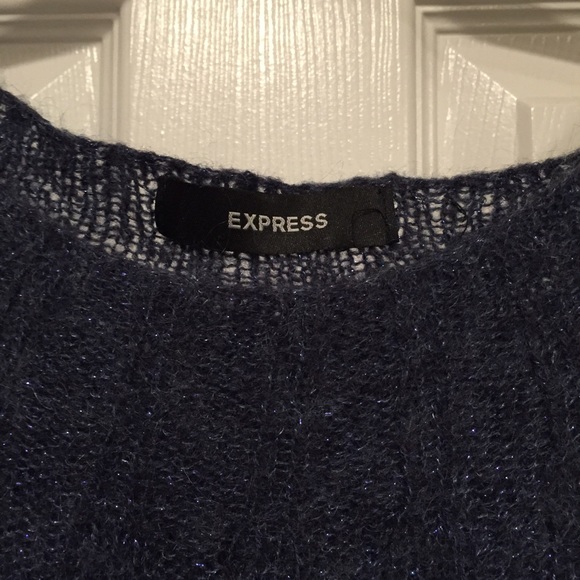 Express Dark blue sparkle sweater