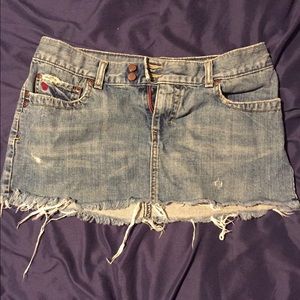 Blue jean skirt
