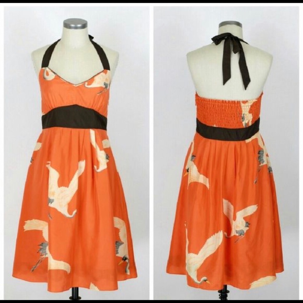 Silk halter dress