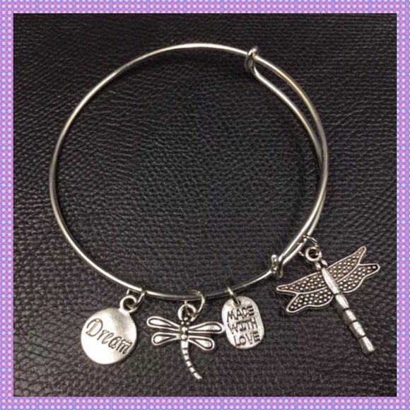 Boutique Jewelry - 🌞DRAGONFLY Expandable Silver Bangle Bracelet🌞