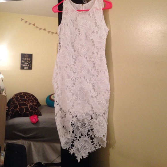 White lace dress