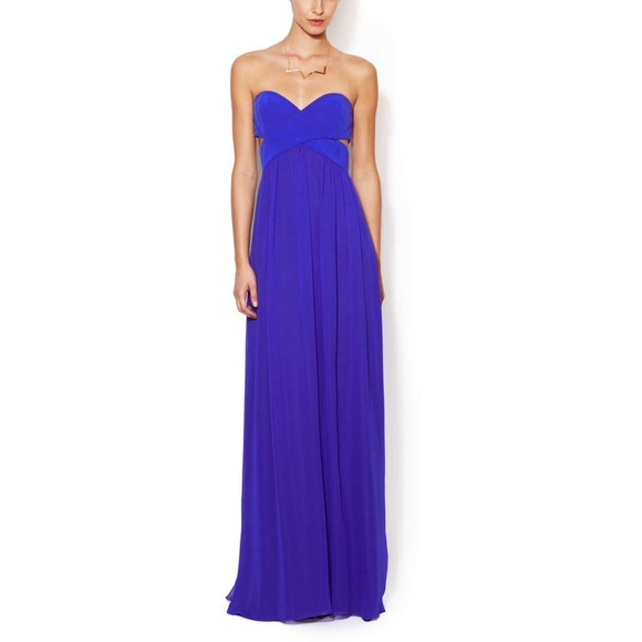 Jay Godfrey Radel Silk Strapless Dress