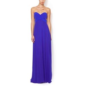 Jay Godfrey Radel Silk Strapless Dress