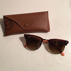 Orange Ray Ban Clubmasters