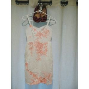 J. Crew Peach & White Sun Dress