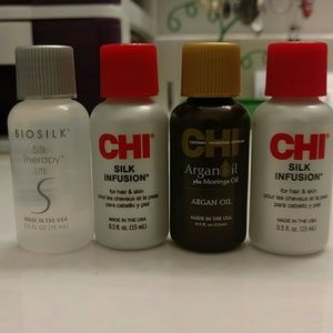 4 travel sized body oil