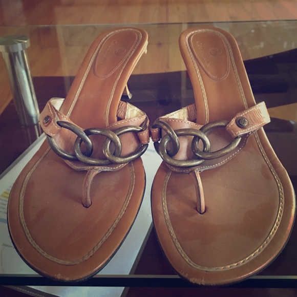 tan/brown sandals - 9