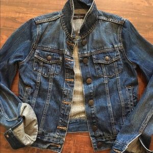J. Crew indigo denim jacket.