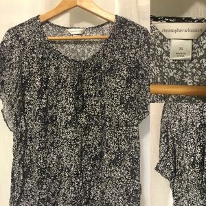 NWOT Floral Peasant Blouse! Christopher & Banks!