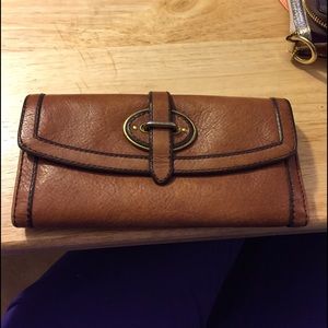 Fossil leather wallet