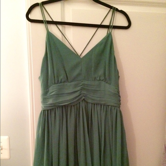 Bb Dakota sea green short flirty dress - size 8 - Picture 2 of 3