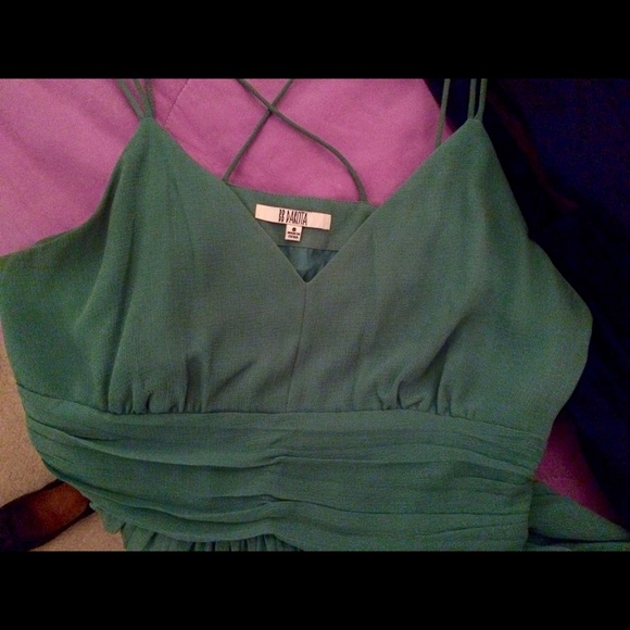 Bb Dakota sea green short flirty dress - size 8 - Picture 3 of 3