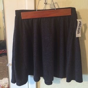 Pacsun ""Nollie" Grey Cotton Mini Skirt