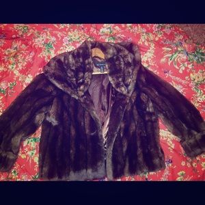 INC Women's Faux Fur Coat
