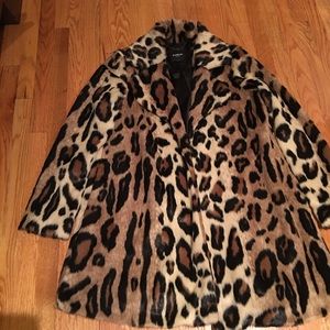 Bebe Leopard Coat Size S
