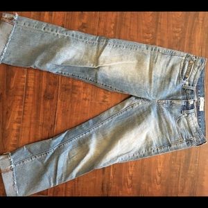 Madewell boyfriend jeans.