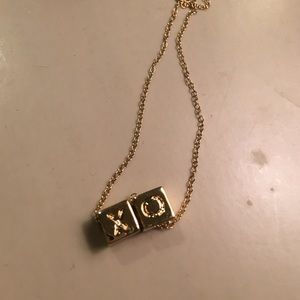 XO BLOCK NECKLACE