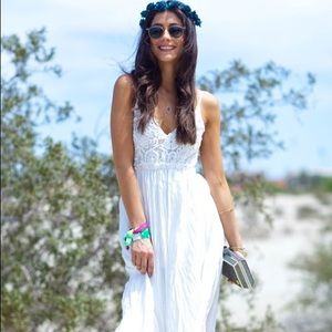 Ivory Snowy Meadow Maxi Dress from Lulu's
