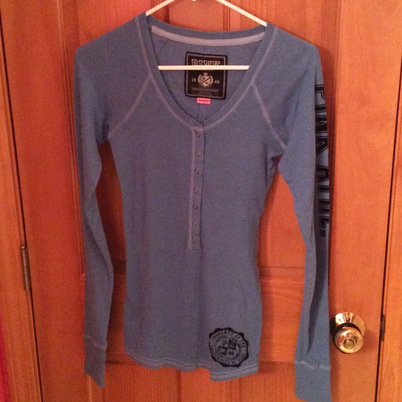 Victoria's Secret Pink Vintage Long Sleeve Shirt