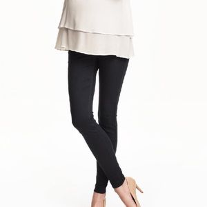 MAMA black maternity skinny jeans