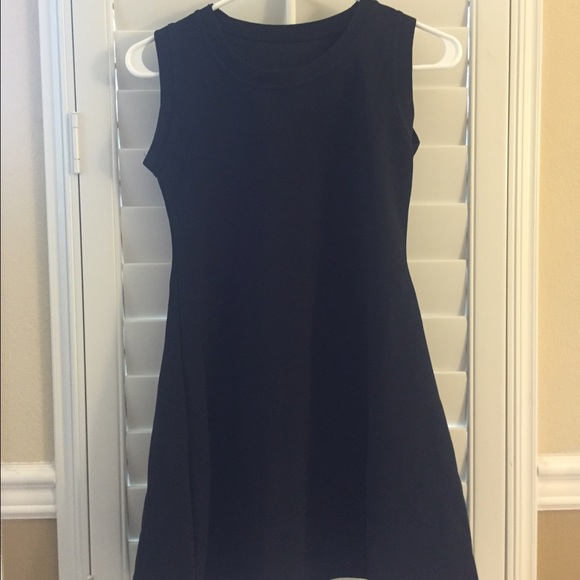 Black & white KOREA fitted and flared mini dress