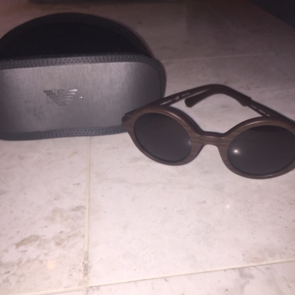 Armani wood print sunglasses