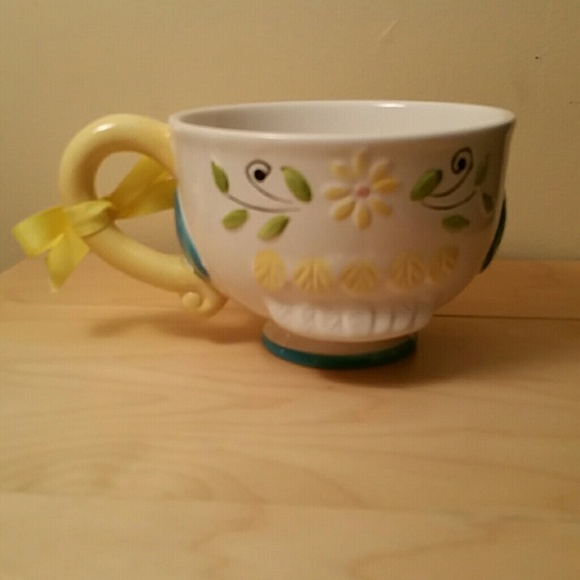 *SOLD* Owl Sugar Skull Soup Bowl - Picture 2 of 4