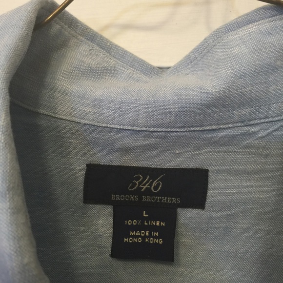 Men's Brooks Brothers Linen Shirt - Picture 2 of 3