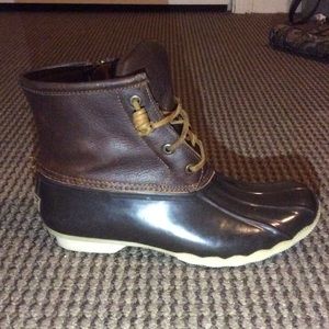 Sperry saltwater leather boots