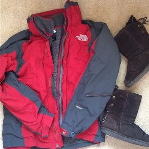 Mens northface snow coat