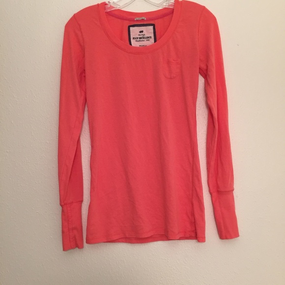 Coral Basic Long Sleeve Top