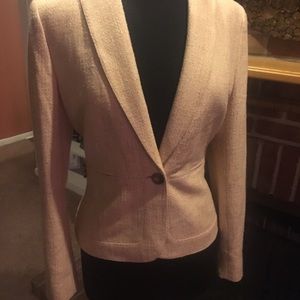 Anne Klein Yellow Fitted Jacket