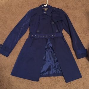 Blue trench jacket