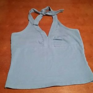 Blue Halter Top