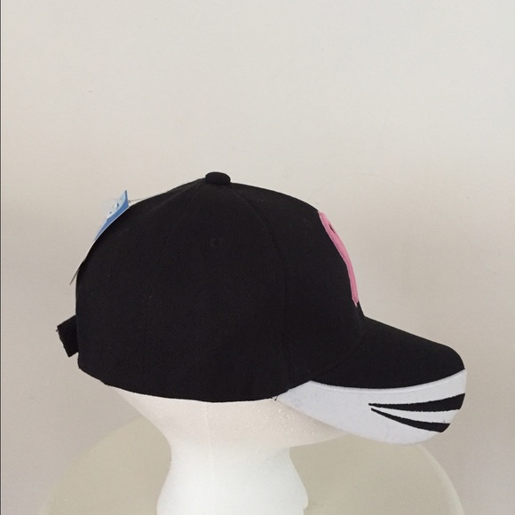 Women's black Pink Breast Cancer Awareness Hat Cap - Picture 3 of 4