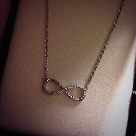 Diamond Infinity Necklace - Picture 1 of 2