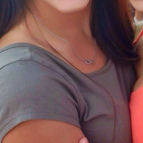 Diamond Infinity Necklace - Picture 2 of 2