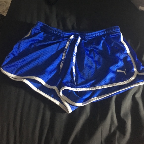 Blue puma shorts