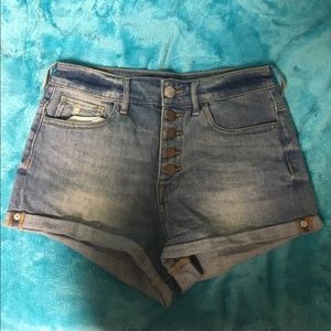 Kylie and Kendall Button Up Shorts From Pac Sun