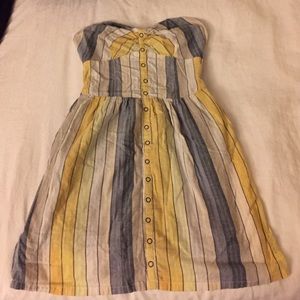 Billabong striped strapless dress