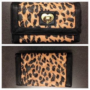 Betsy Johnson Leopard Print Wallet