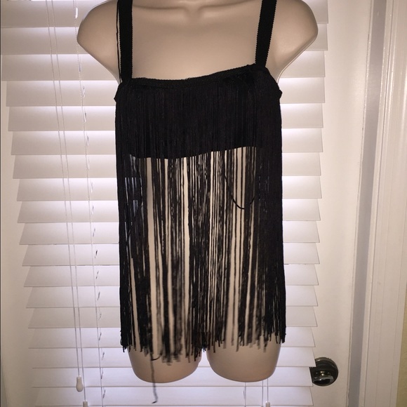ASOS fringed beach crop top