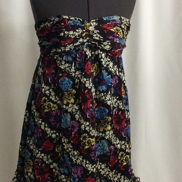Betsey Johnson strapless silk dress