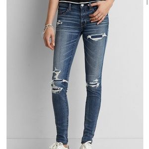 American Eagle torn up jeggings