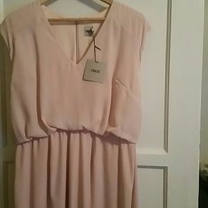 Asos Midi Sleeveless Pink Dress