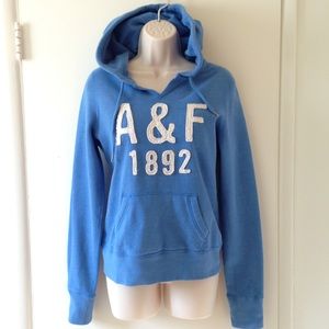 Abercrombie & Fitch Blue Sweater Hoodie